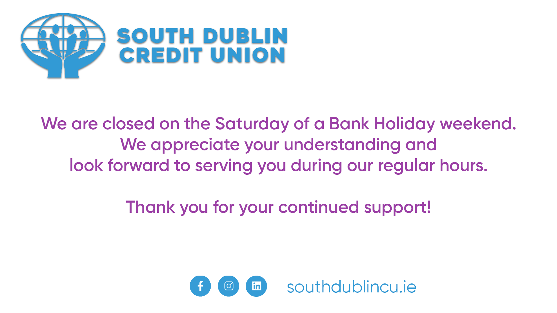 Update to opening hours