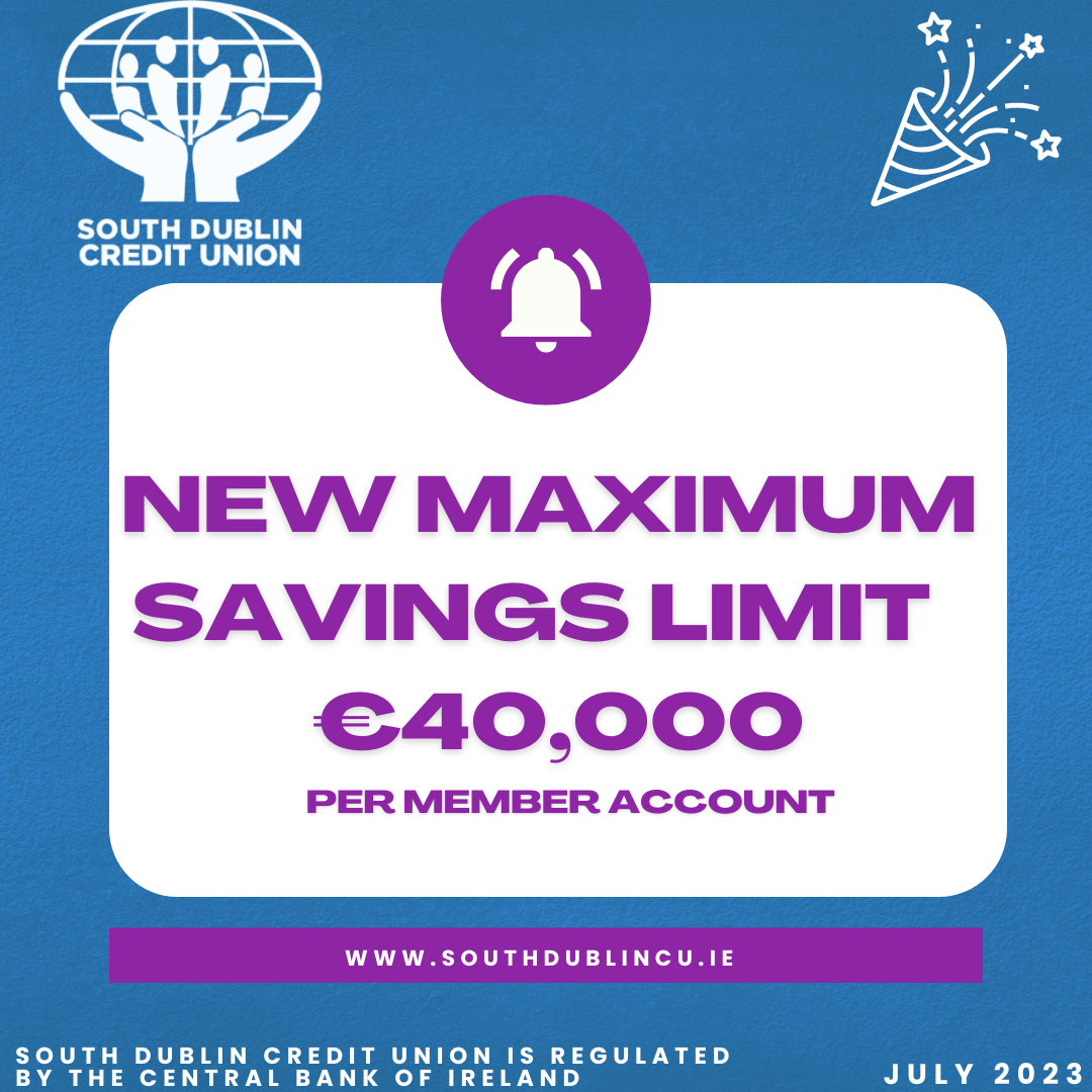 New Max Savings Limit €40,000